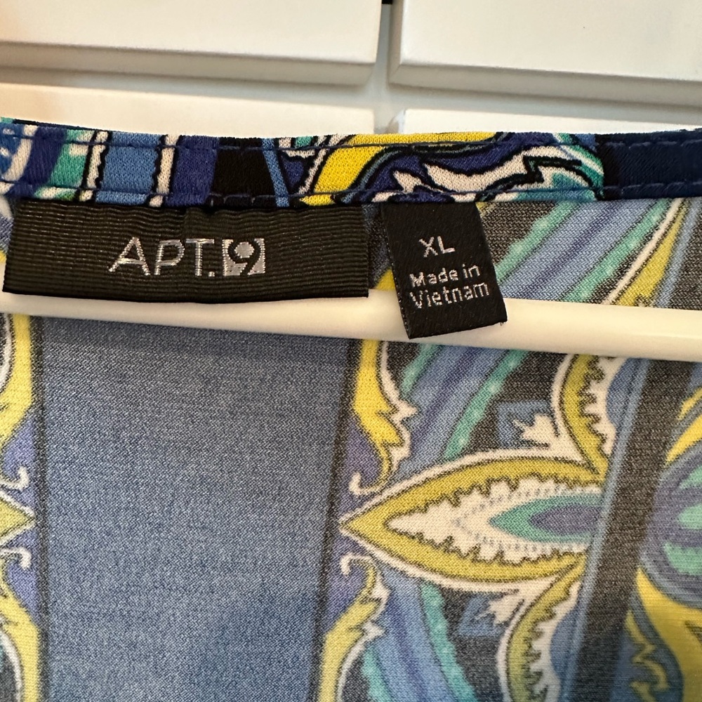 Apt. 9 sleeveless blue paisley dress. Size XL - Picture 7 of 7